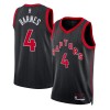 Maillot Homme Toronto Raptors Scottie Barnes 4 2022-23 Jordan Statement Edition Noir Swingman